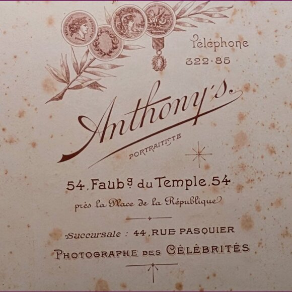 Antique Photograph Lady in a dress sitting in a chair Portrait - Picture 4 of 4